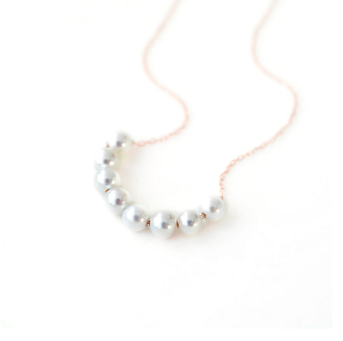 Eight Piece Pearl Necklace