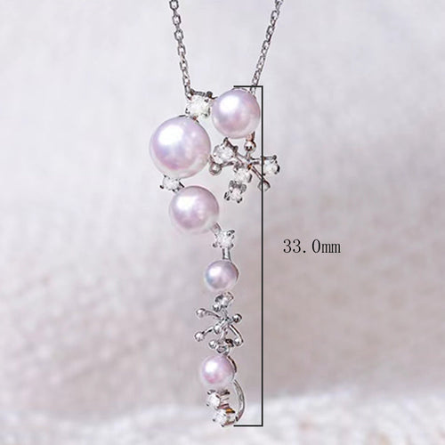 Akoya Pearl Pendant With Diamond