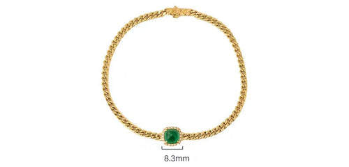 Emerald Necklaces & Bracelet with Diamond