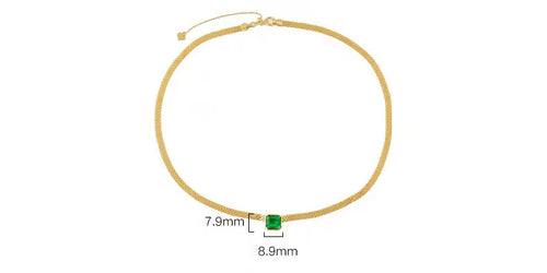 Emerald Necklaces & Bracelet with Diamond