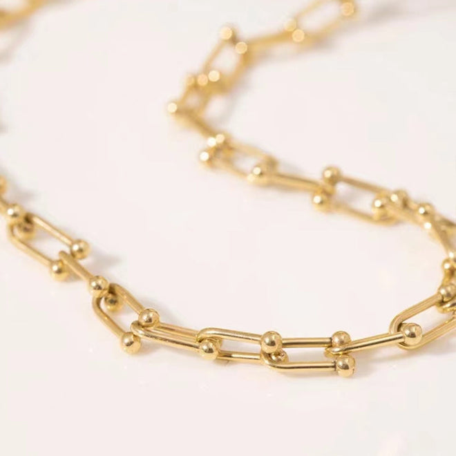 Gold Necklace & Bracelet