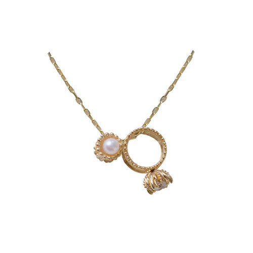 Akoya Pearl Pendant with Diamond