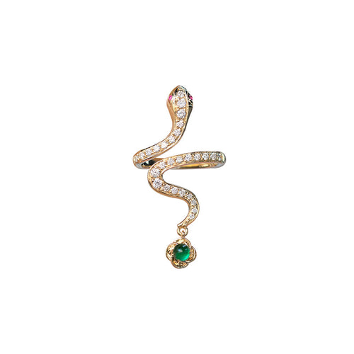 Emeralds Pendant With Diamond