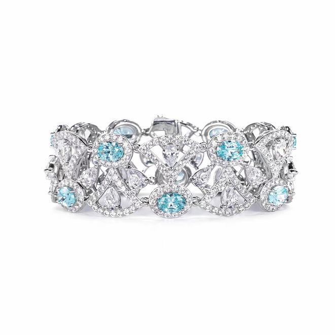 Light blue zircon bracelet