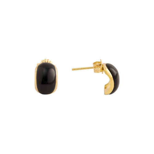 Onyx & Mother Of Pearl Earrings