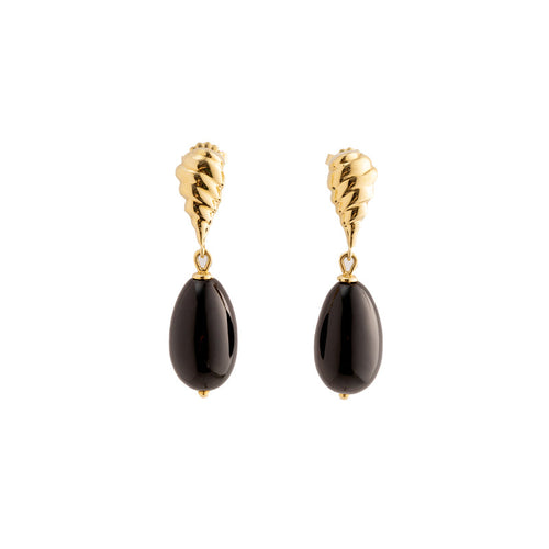 Black Spinal Earrings