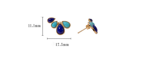 Turquoise & Lapis Earrings