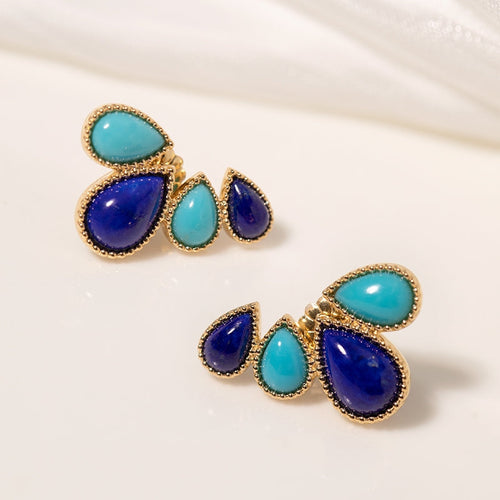 Turquoise & Lapis Earrings