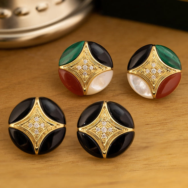 Multi-stone Diamond Earrings