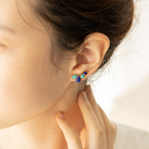 Turquoise & Lapis Earrings