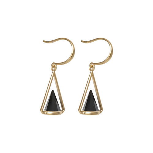 Black Spinal Earrings