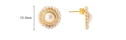 Akoya Pearl Diamond Earrings