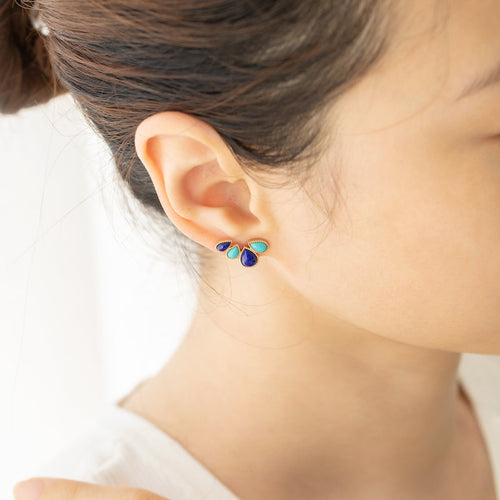 Turquoise & Lapis Earrings