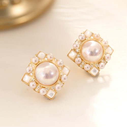 Akoya Pearl Pendant Earring With Diamonds