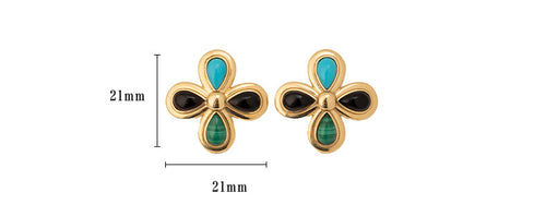 Multi-stone Earrings