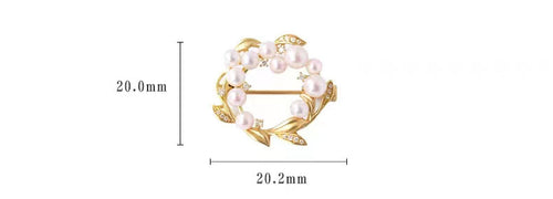 Akoya Pearl Brooch With Diamond