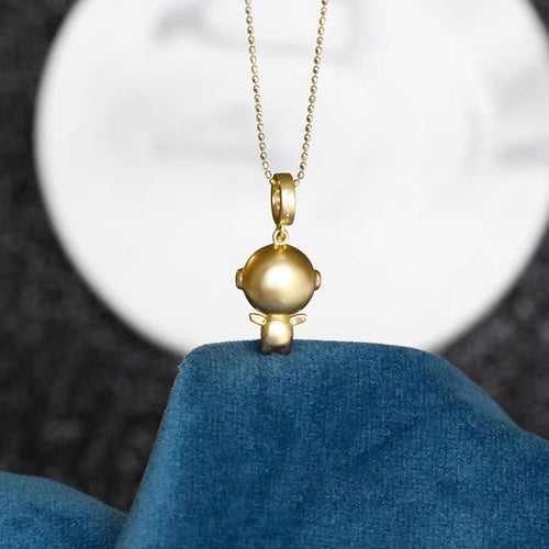 Akoya Pearl Pendant with Diamond